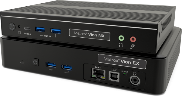 Matrox Vion EX and Vion NX stacked